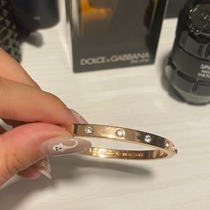 Rose Gold Kate Spade Bracelet with Pave Stones
